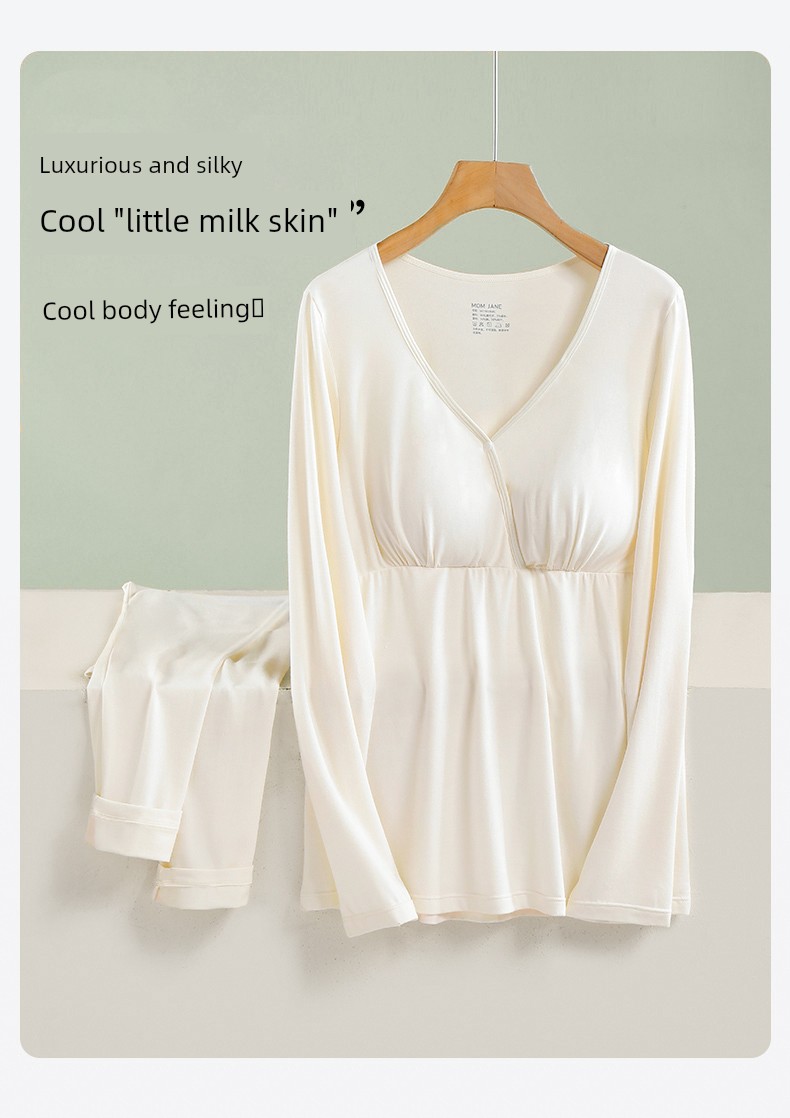 Modal Thermal Pure Cotton De Velvet Band Chest Pad Autumn Clothes — 13