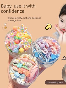 Cute Children's Beautiful Hair Ties for Girls. 2026 New Dopamine-Colored Hair Ropes That Don'T Damage Hair