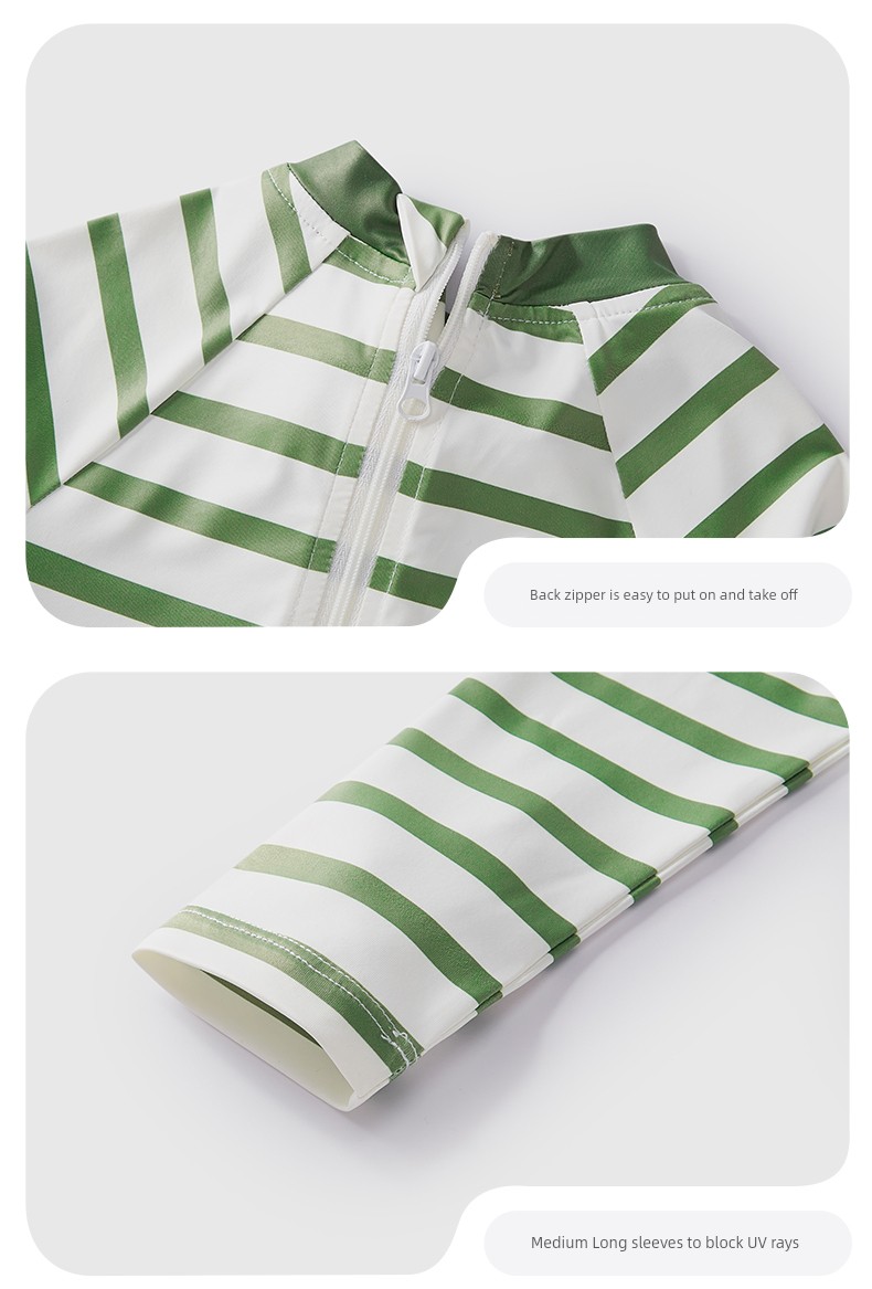 Quick-Drying Sun Protection Children's Separates Shark Long Sleeves Swimsuit — 46
