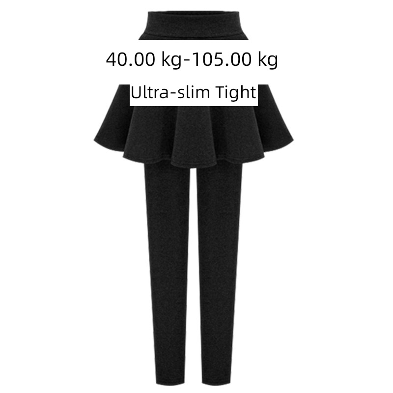 Autumn and winter Fat mm Plush skirt 200 Jin Fake two