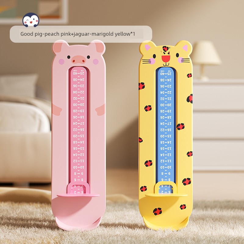Baby Foot Measurer, Children's Accurate Foot Length Measuring Device, Infant Shoe Size Measuring Ruler, Kids' Home Shoe Measuring Tool — 6