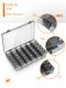 Frequently Hut parts storage box screw tool rectangular plastic box hardware accessories component classification multi-grid transparent
