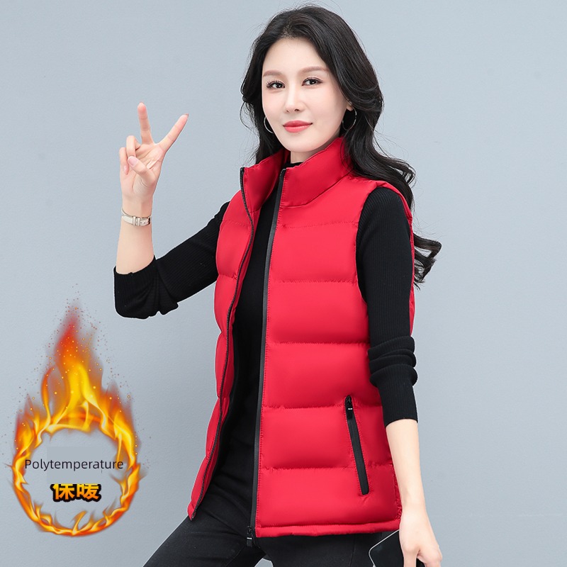black Wear out jacket Big size winter clothes Down cotton Vest