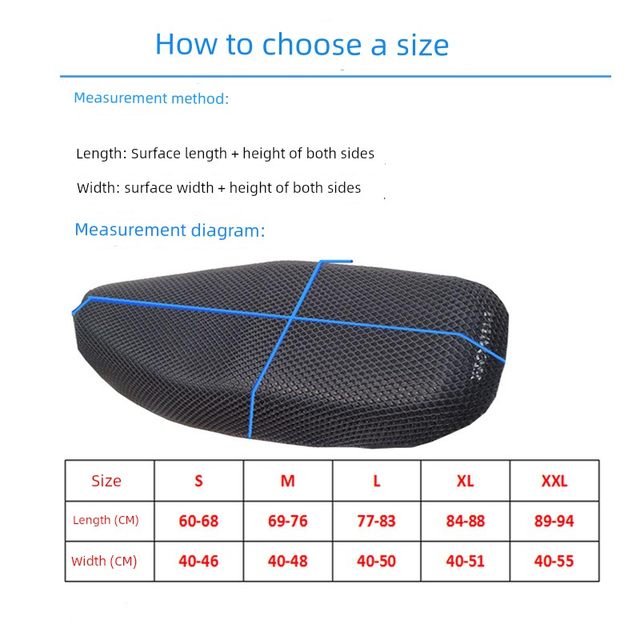 Electric car battery car motorcycle seat cushion cover Electric motorcycle heat insulation seat cover waterproof net summer 3D breathable sun protection pad