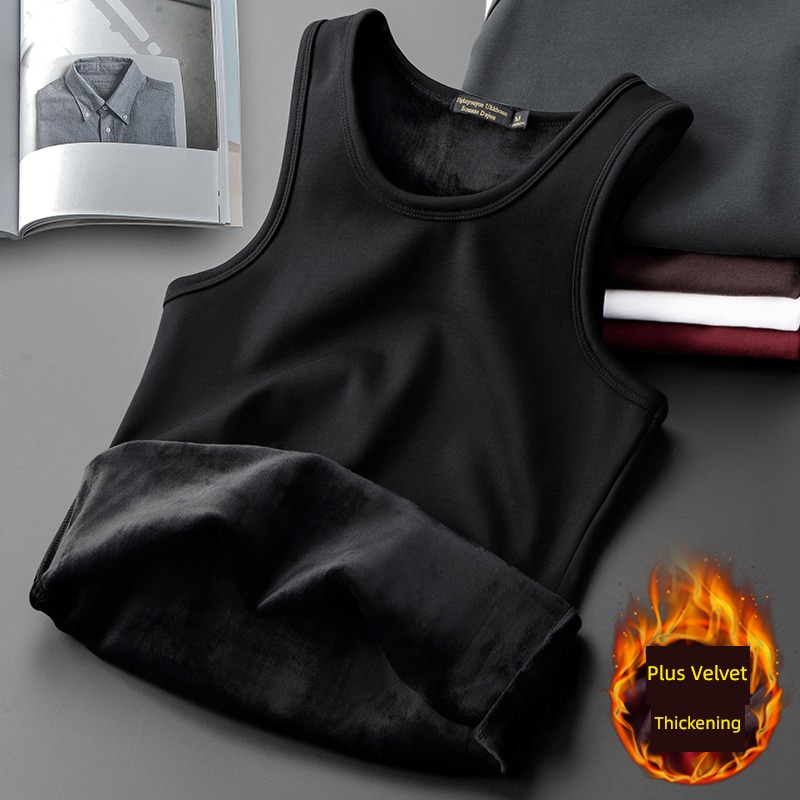 2 piece winter middle age Inner lap Tight fitting keep warm vest
