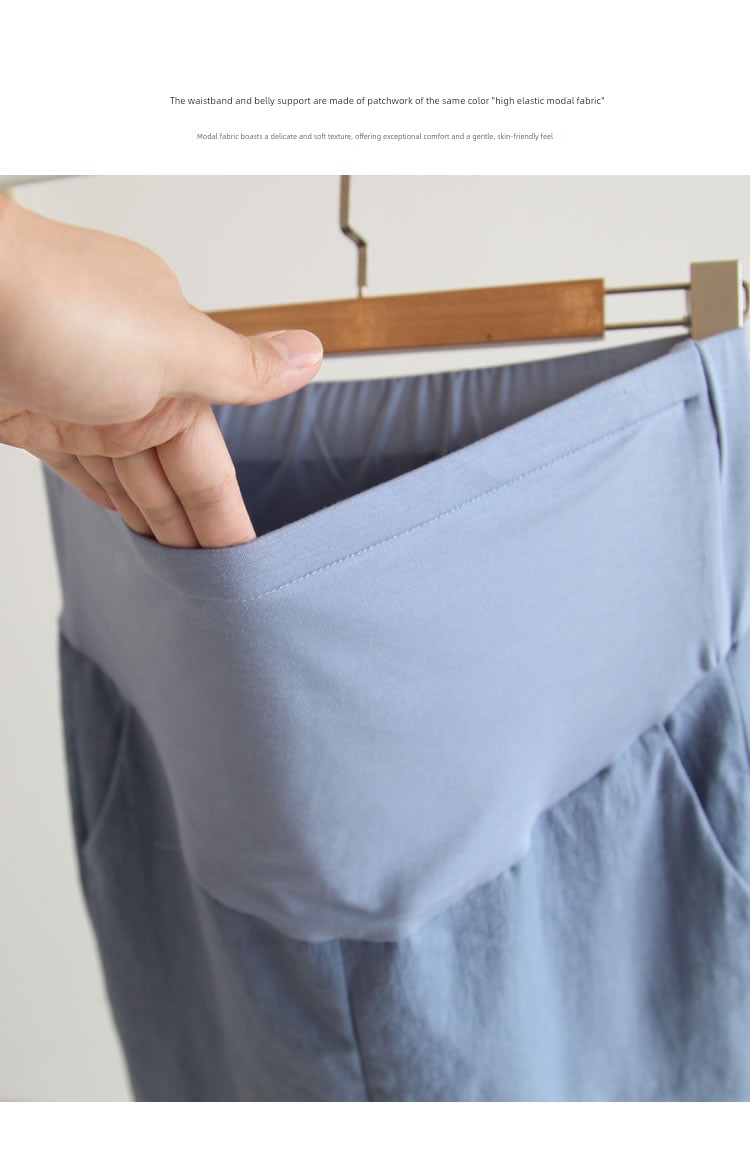 Outwear Summer Thin Casual Cotton and Linen Autumn Maternity Pants — 6