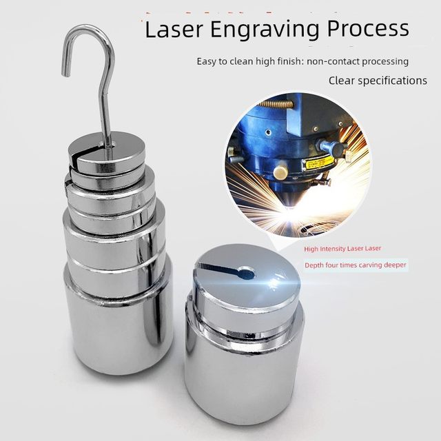 Chrome plated student groove code increase weight hook weight test counterweight opening 10g20g50g100g200g