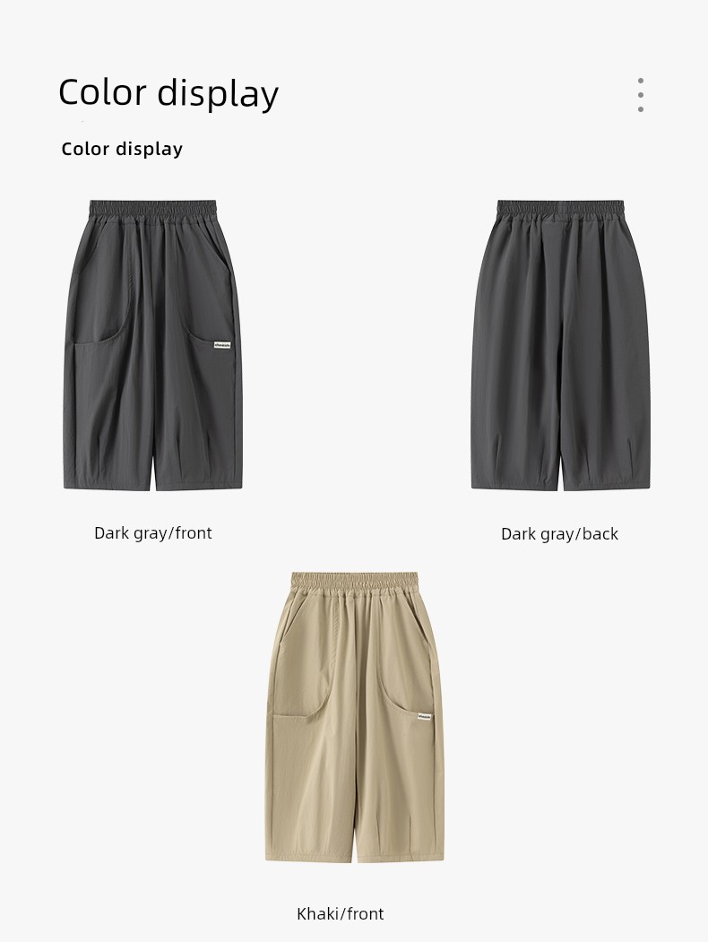 Little Elephant Ham Children's Clothing Boys' Pants Summer Thin Style Children's Summer Wear Cropped Pants 2026 New Model Big Kids Cool Shorts — 23