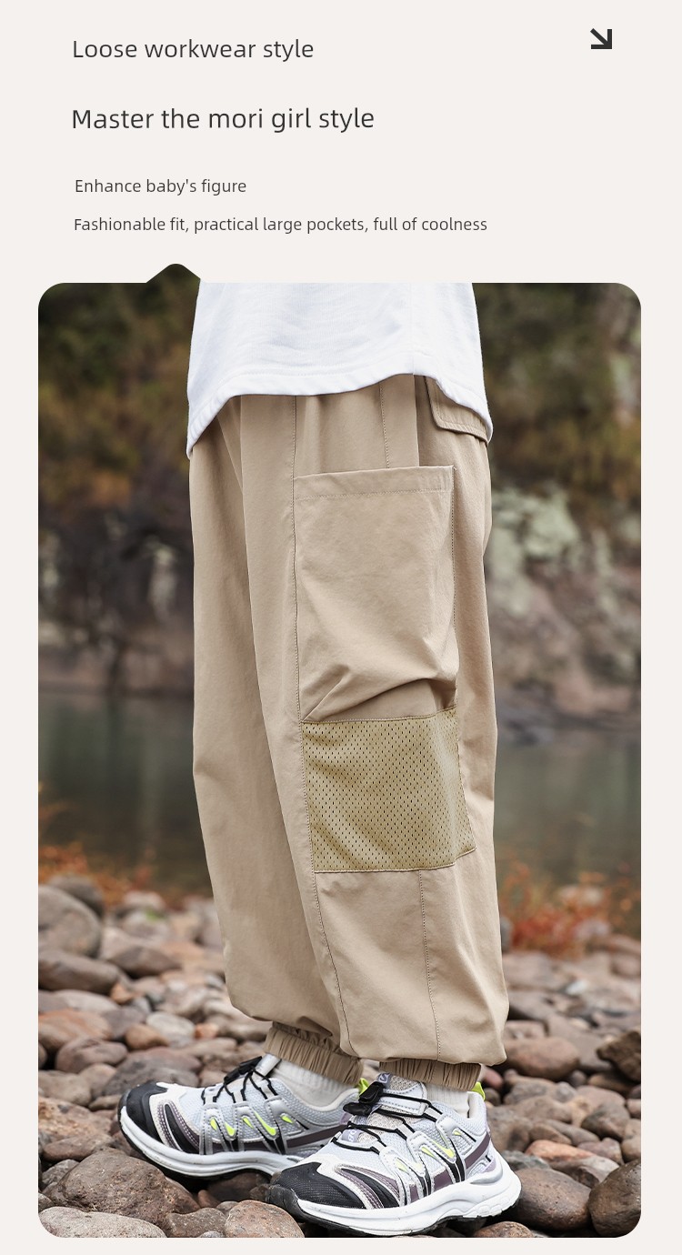 Piggy Banner Children's Cargo Pants Boys' Pants Autumn New Long Pants Big Kids Autumn Outdoor Waterproof Hiking Pants Pc — 22