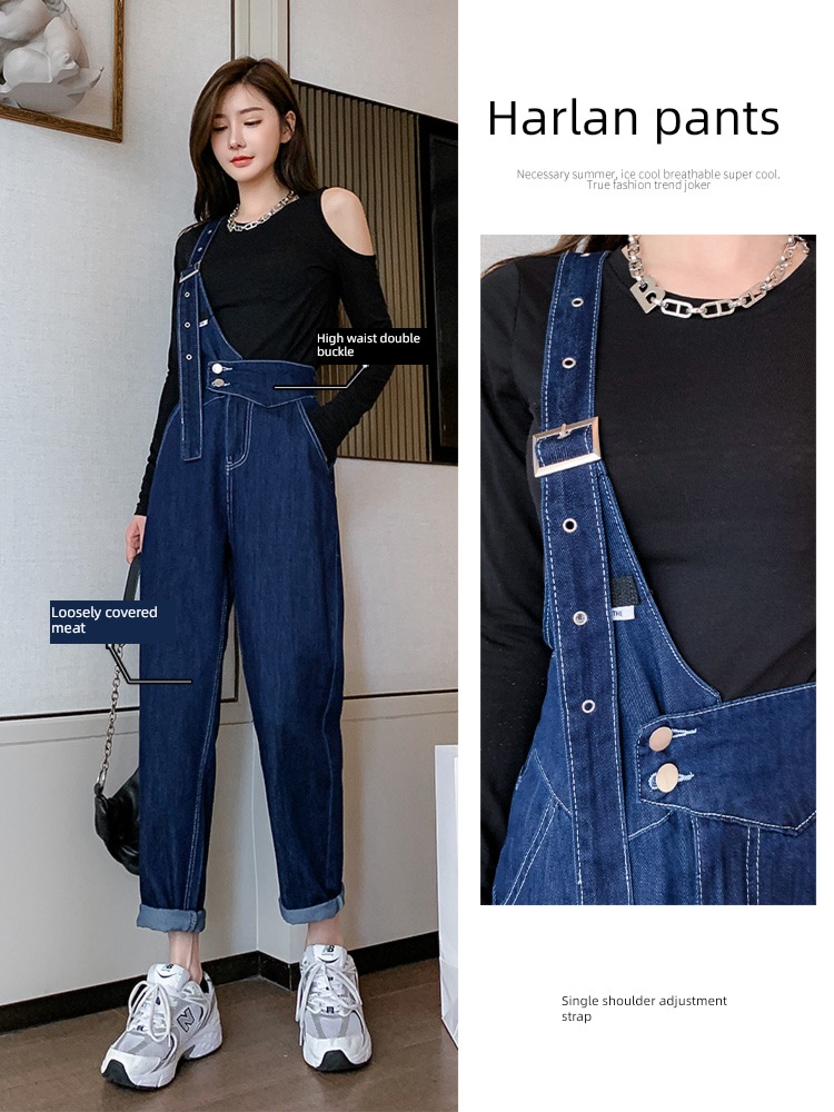One shoulder Spring  Wear Close your waist radish rompers