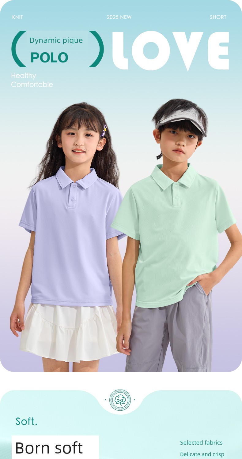 Piggy Banner Boys' Short-Sleeved T-Shirt 2026 New Style Kidsren's Polo Shirt Boys Loose White Lapel Top Pc — 5