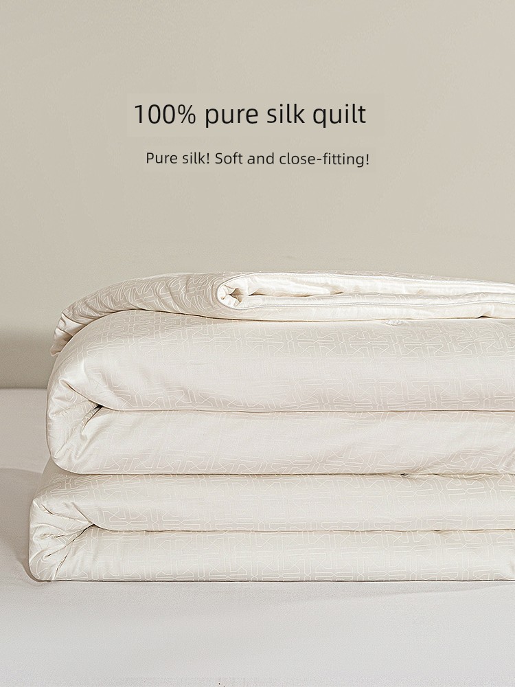 Class A 100% Thickened All Year Round Neutral Silk Quilt