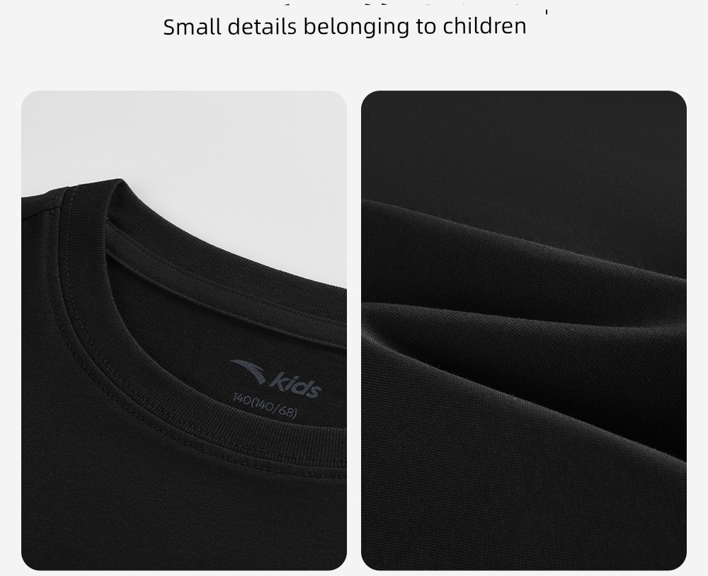 Anta Kidsren's Long-Sleeved T-Shirt Long-Sleeved Outdoor Sports Quick-Drying Boys' Short-Sleeved 2026 Spring & Fall New Youth Kidsren's Clothing — 42