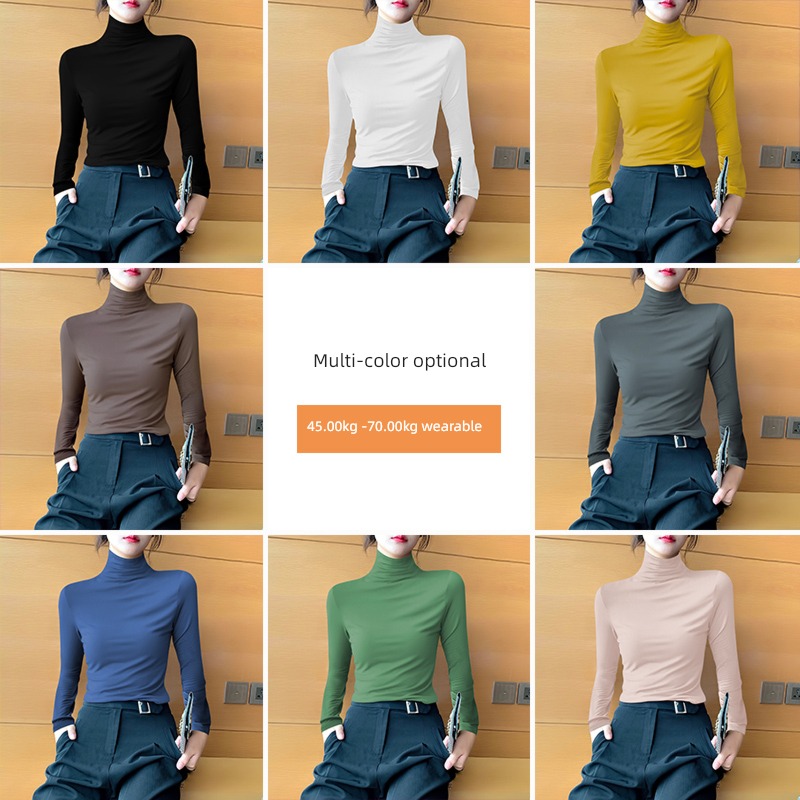 modal  Long sleeve T-shirt Foreign style Show thin Undershirt