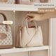 Bag storage artifact storage box Household wardrobe Small bag storage rack Organizing rack Dust-proof flip-floor-standing cabinet