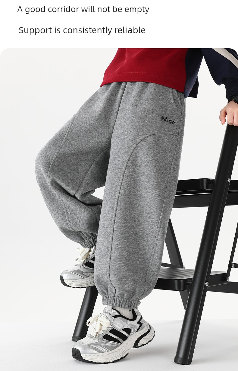 【Mid-Autumn Gift Season】Little Elephant Ham Children's Clothing Boys' Sports Pants Long Pants for Older Kids Casual Pants — 6