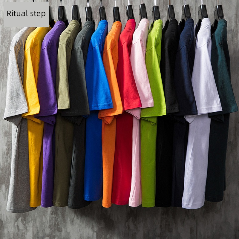 man Round neck Put on your clothes gules Chaopai Short sleeve T-shirt