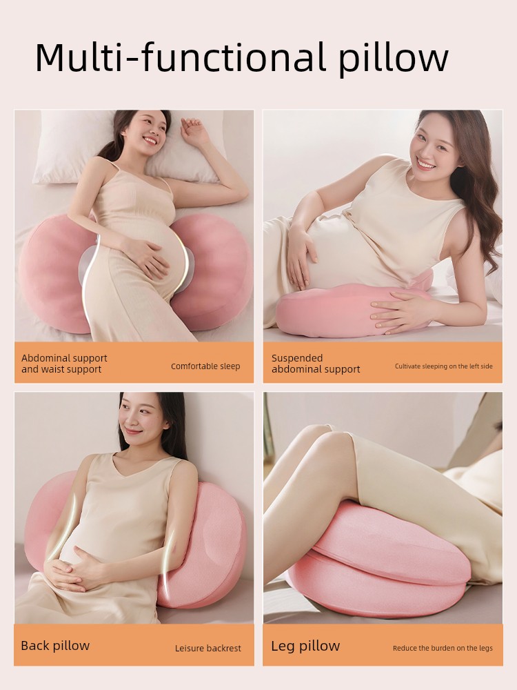 Babywatch Pregnancy Pillow Side Sleeping Pillow Waist Support Side Sleeping Pillow Belly Support Pregnancy Sleep Aid Special Gift — 4
