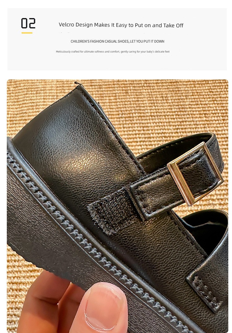 Black Leather Shoes for Girls, College Style Mary Jane Shoes, Versatile and Comfortable, British Style, Super Soft, 2026 New Model for Women — 7