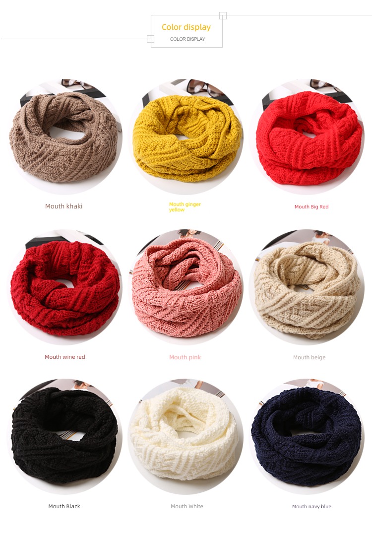 winter Condom female Versatile thickening black Knitting wool