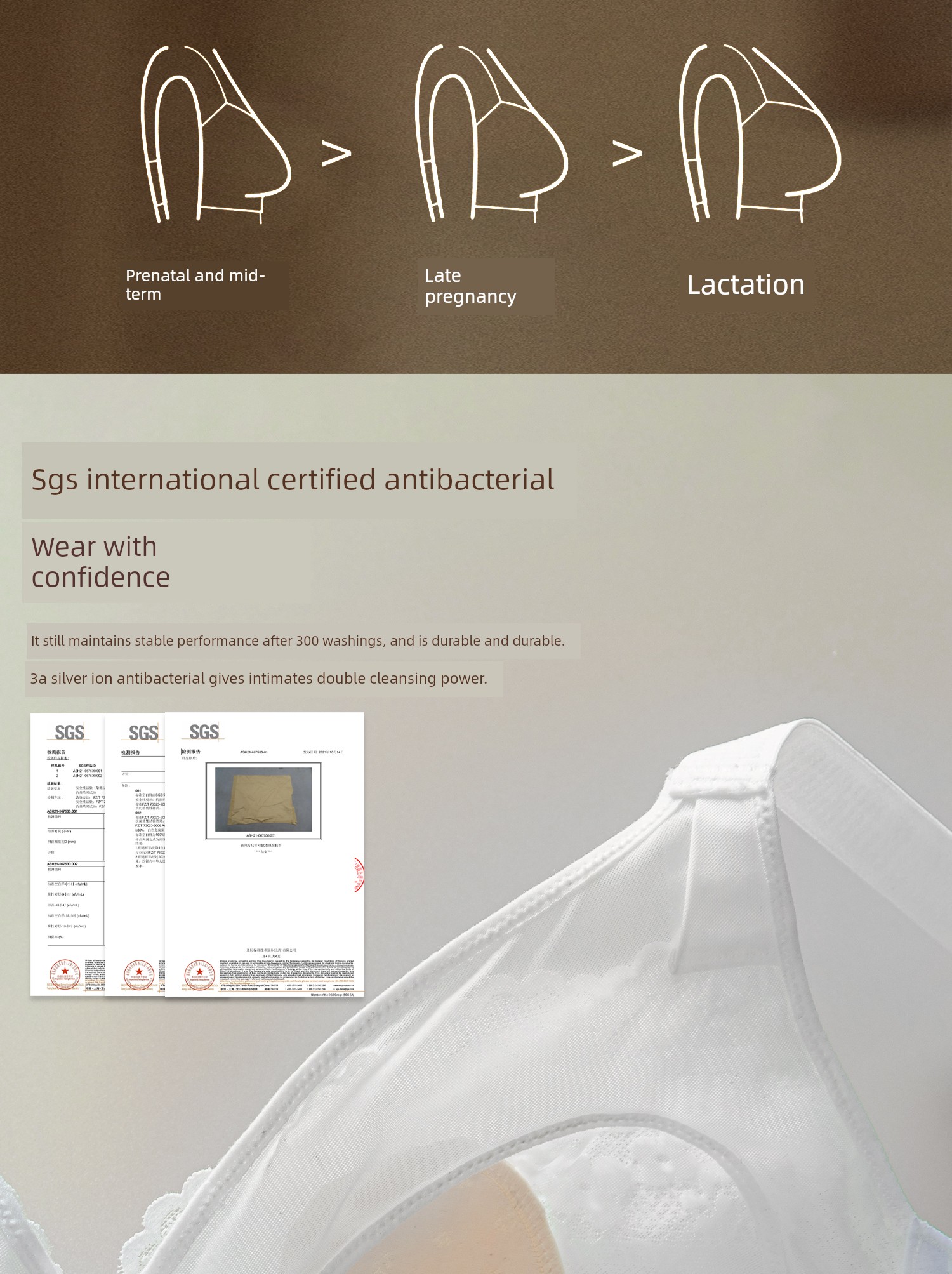 Breastfeeding Bra, Summer Thin Style, Special Anti-Sagging Front-Opening Bra for Postpartum Breastfeeding, Ultra-Thin Breathable Maternity Bra — 13