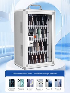 Mobile Phone Storage Box with Password Lock Mobile Phone for Students Storage Box with Lock Staff Storing Compartment Re