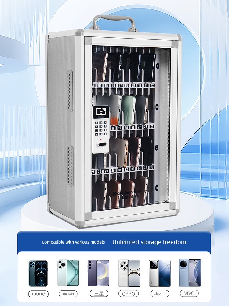 Mobile Phone Storage Box with Password Lock Mobile Phone for Students Storage Box with Lock Staff Storing Compartment Restaurant Storage Cabinet