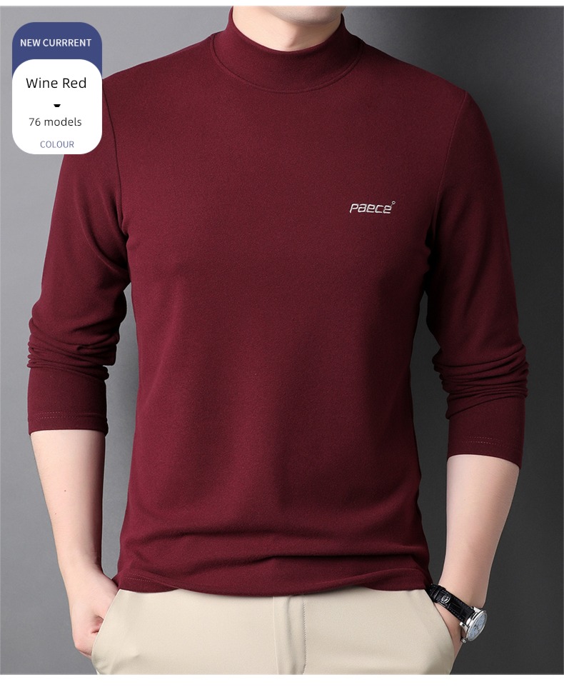 Romon man keep warm Undershirt Sweater Long sleeve T-shirt