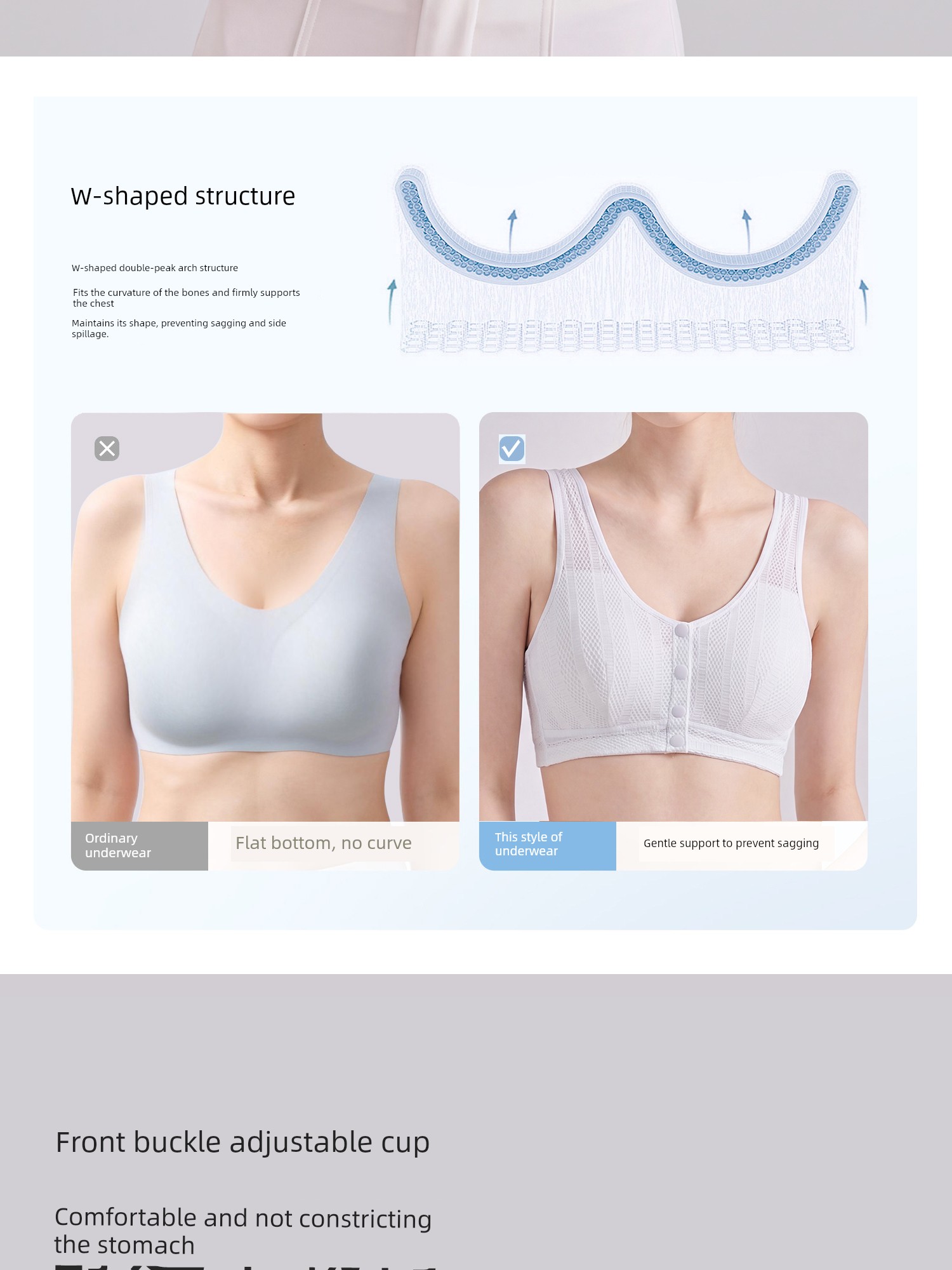 Front-Buttoned Nursing Bra for Postpartum Breastfeeding and Sleeping, Special Vest-Style Maternity Bra for Pregnancy, Ultra-Thin Summer Model — 6