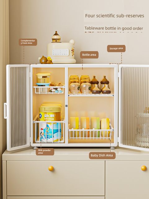 Baby tableware storage box, bottle storage box, tools, kitchen bowls, chopsticks, drained dishes, rack, baby food storage cabinet
