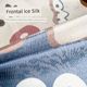 Summer ice silk mat three-piece set for home washing machine washing summer soft mat foldable bed sheets for babies