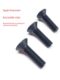 Level 10.9 countersunk hexagon screw high strength flat head screw black flat cup bolt M3M4M5M6M8M10M12