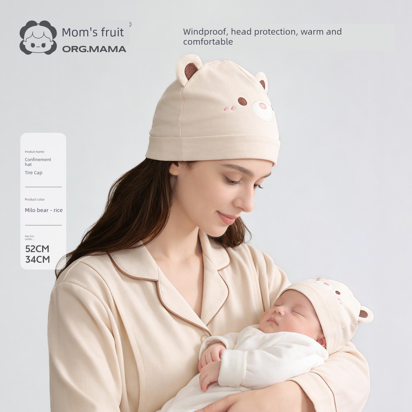Maternity Headband That Doesn'T Squeeze the Head, Postpartum Forehead Protector, Autumn and Winter Pure Cotton Sweat-Absorbing Headscarf for Large Head — 6