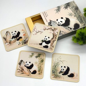 Silk Coaster Chinese Style Special Gift Chinese Style Hand Gift for Old Foreigners Overseas Beijing Souvenir