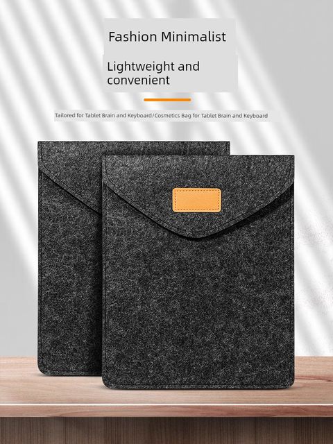 Tablet storage bag iPad storage bag pro Apple Air5 computer 9th generation 10 protection bag 8 suitable for Huawei Xiaomi tablet matepad11 portable Velcro 4 thin 3 felt bag 2 buckles