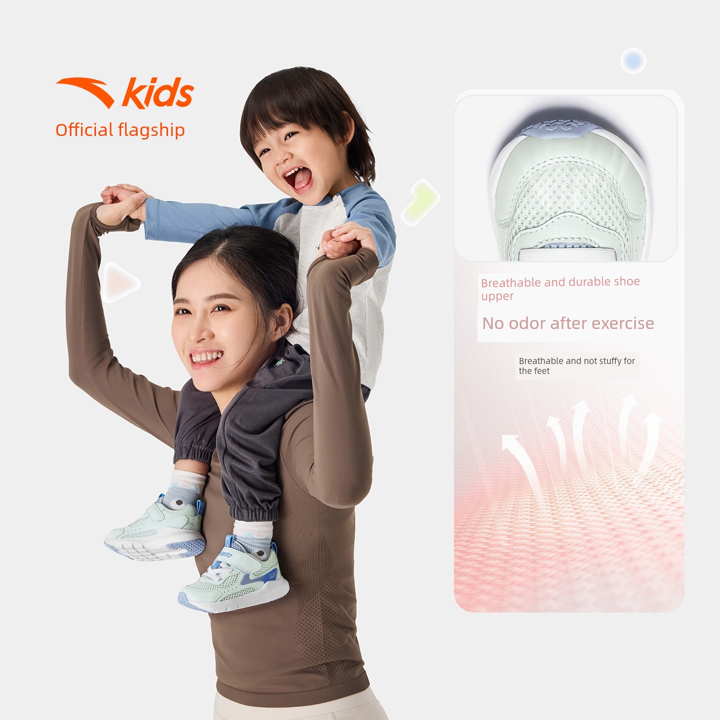 Anta Toddler Shoes, New Summer Models for Men and Women, Baby Shoes, Infant Shoes, Breathable Mesh Sneakers, Soft-Soled Children's Shoes