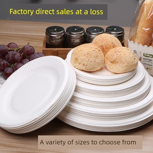 Disposable Cake Thick White Painting Plate