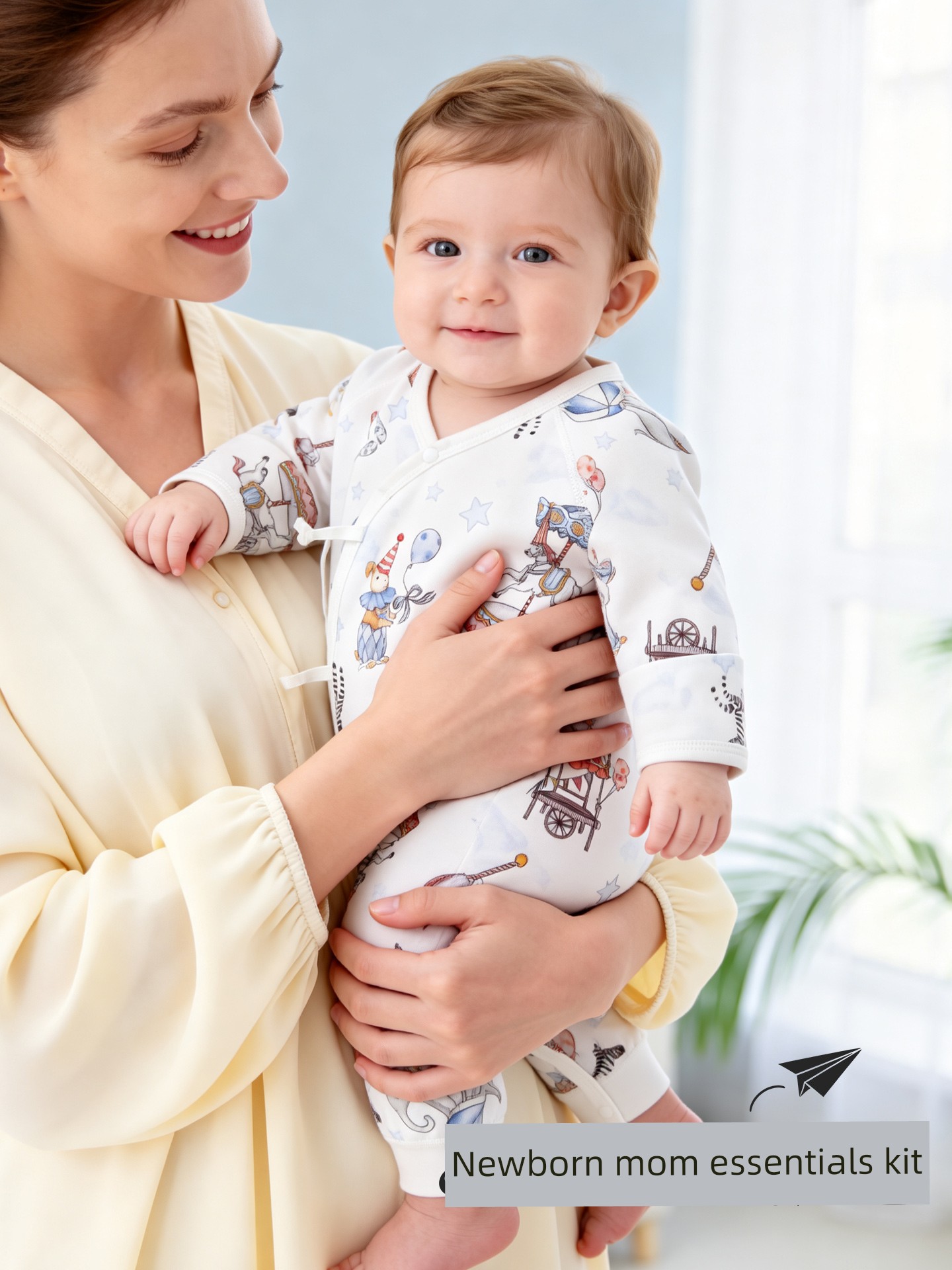 Maternity Bag, Complete Set of Newborn Baby A-Class Pure Cotton Clothes, Essential Newborn Supplies for Hospital Admission in October — 3