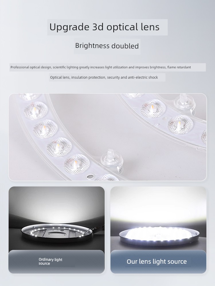 Led Ceiling Light Core Circular Replacement Light Source Module Lamp Panel Household Light Board Light Strip Light Chip Light Bead Patch