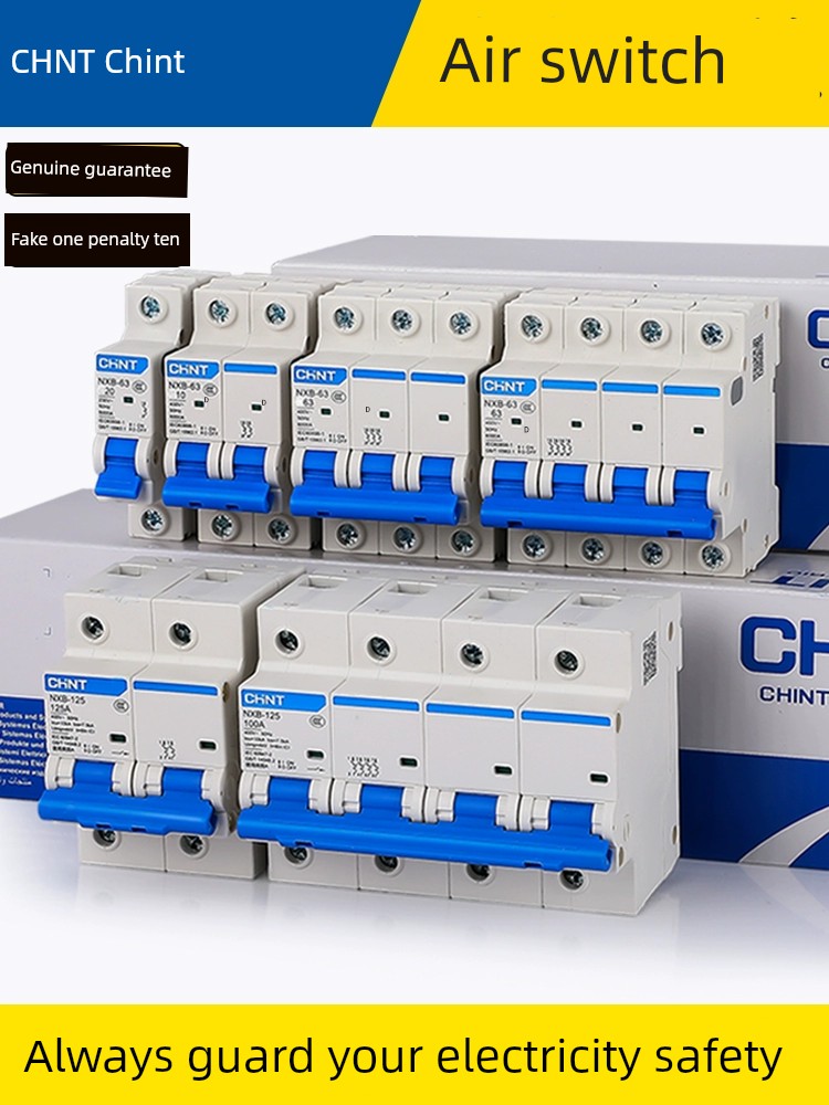 Zhengtai Circuit Breaker Air Switch 2P For Home Electric Brake Three-Phase 3p4p1p Air Open NXB-63A16A32A40A