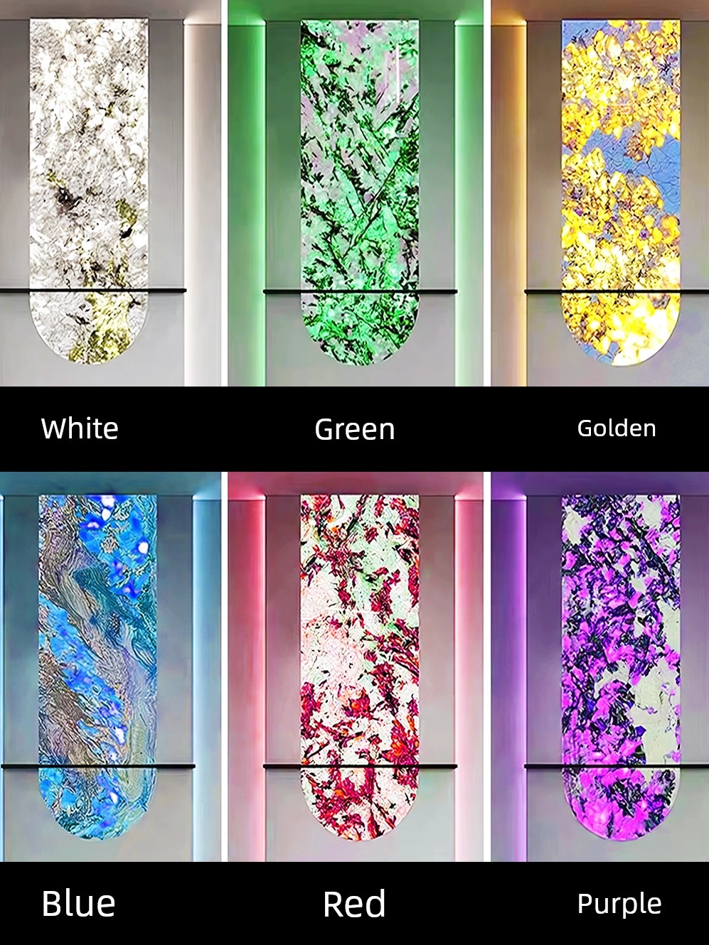 Luxury Stone Background Wall Light Strip Pandora Luxury Stone Entrance Marble Multi-Color Temperature Light Source Ultra-Bright Led Translucent Light Strip