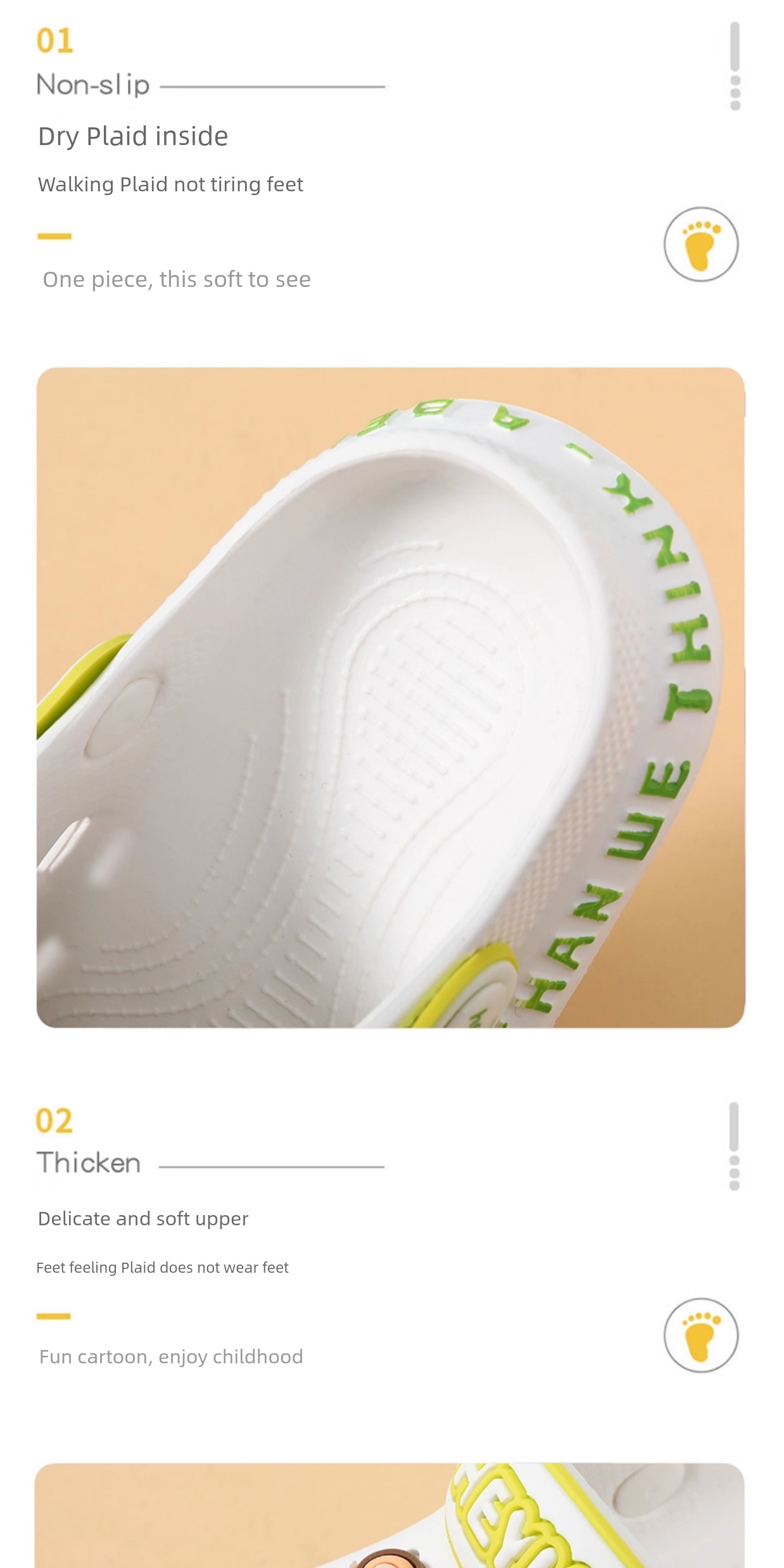 Boys Sandals Children's Hole Shoes Outdoor Non-Slip Bear Girls' Slippers Child Baby Closed Toe Summer Children's — 3
