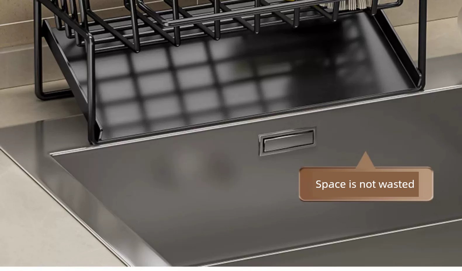 kitchen rack rag storage drain rack punch-free household seasoning