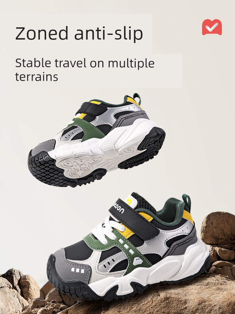 Children's Outdoor Sports Shoes for Boys and Girls, Ages 3-6, with Anti-Collision Toe Protection, Suitable for Hiking and Casual Wear — 3