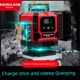 German Green Light 12 Level Meter Line High Precision Outdoor High Light Light Thin Laser Infrared Ground Meter Automatically Stabilize