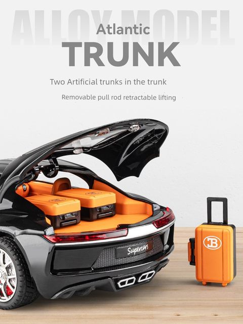 Bugatti car model alloy toy car boy car model simulation super sports car toy gift collection ornaments