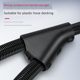Nylon corrugated pipe joint tee fixed plastic hose accessories PA open type wire threading tube lock head diameter snap buckle
