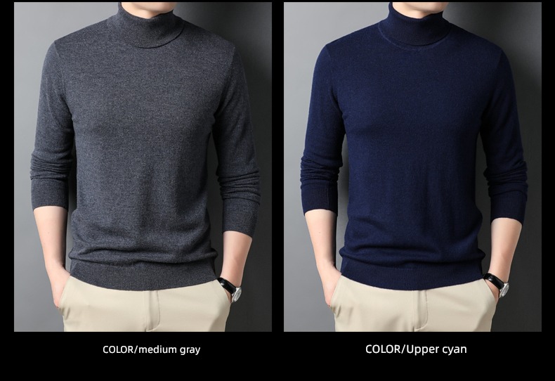 Spring, autumn and winter High collar Solid color Thin money Inner lap cardigan