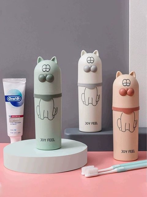Travel toothbrush storage box portable tooth utensils wash mouth cup dormitory brush cup tooth jar toothpaste business trip set