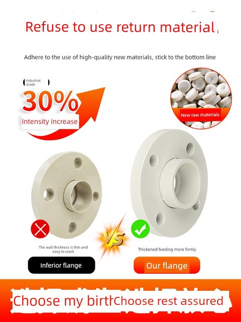 Rongsheng PPH live sleeve flange PPR chemical integrated flange joint hot melt insertion flange seat split flange